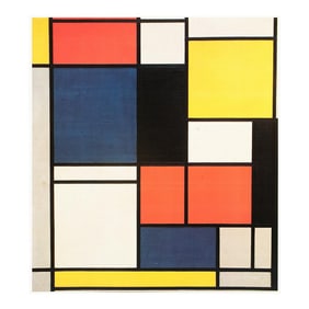 1991 After Piet Mondrian "Tablet 2", Full-Color Parisian Print