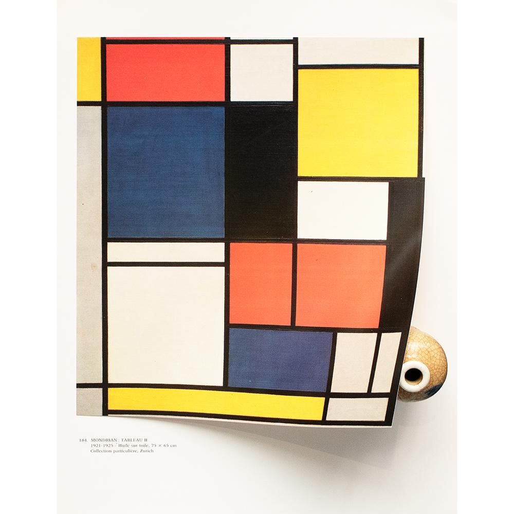 1991 After Piet Mondrian "Tablet 2", Full-Color Parisian Print - 4