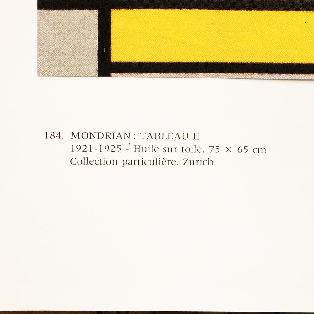1991 After Piet Mondrian "Tablet 2", Full-Color Parisian Print - 5