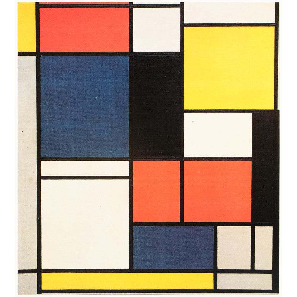 1991 After Piet Mondrian "Tablet 2", Full-Color Parisian Print - 8