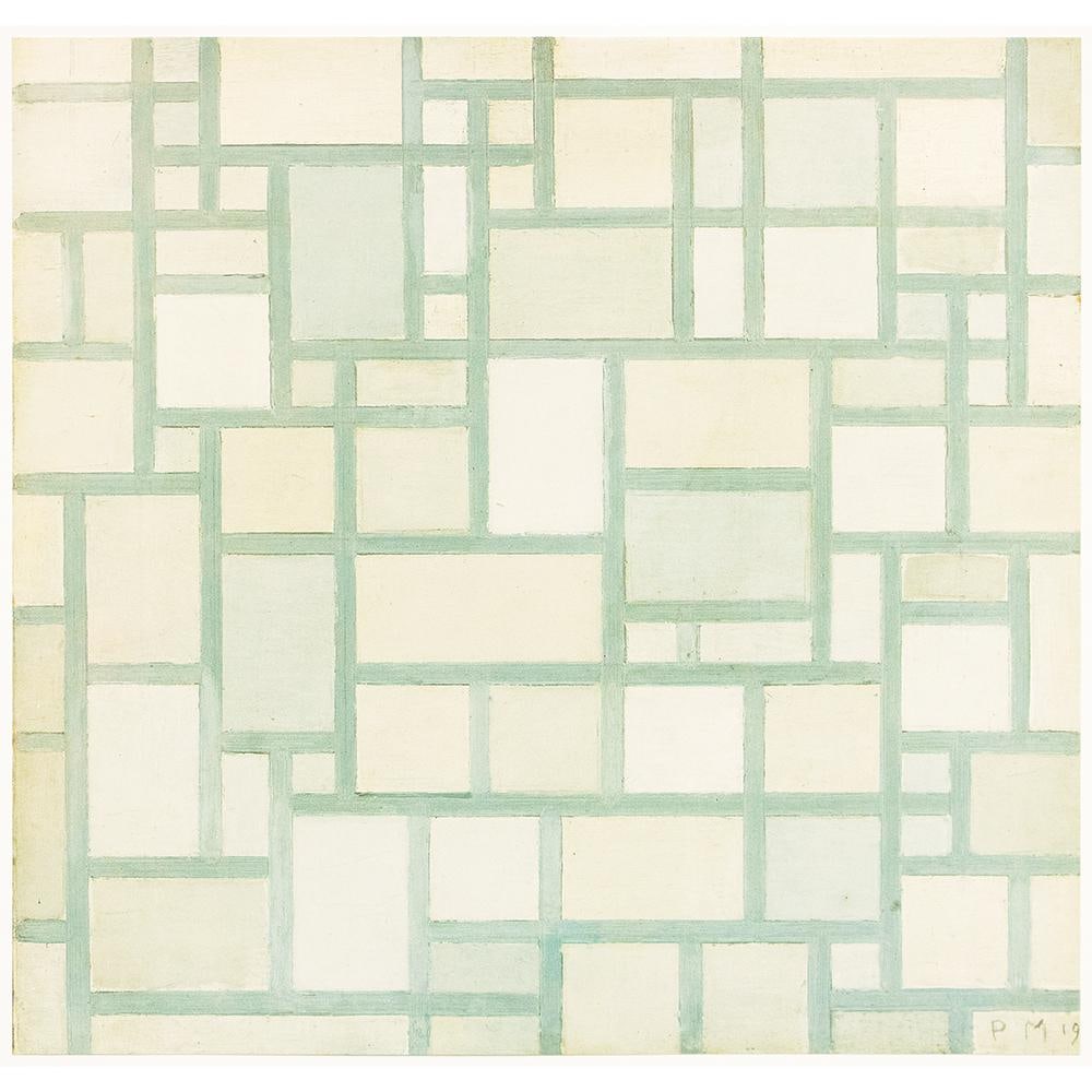1991 After Piet Mondrian "Composition With Colors and Gray Contours", Full-Color Print - 8