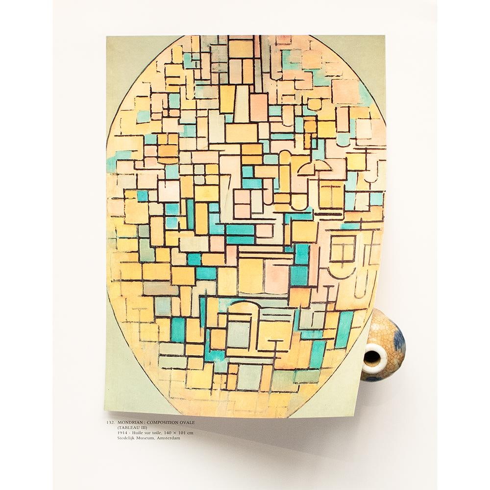 1991 After Piet Mondrian "Oval Composition (Tablet 3)", Full-Color Parisian Print - 4