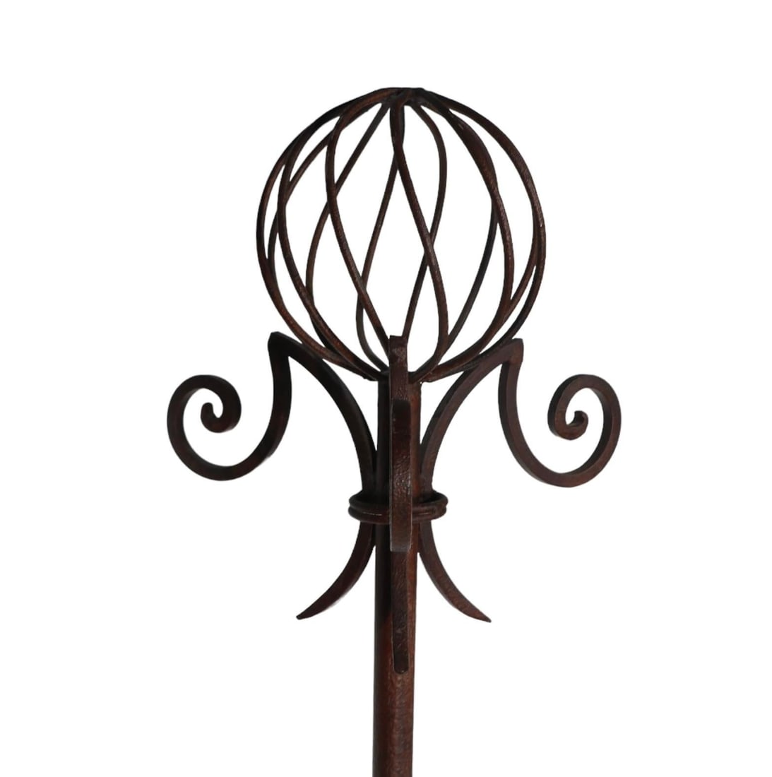 Brutalist Style Wrought Iron Coat Tree - 4