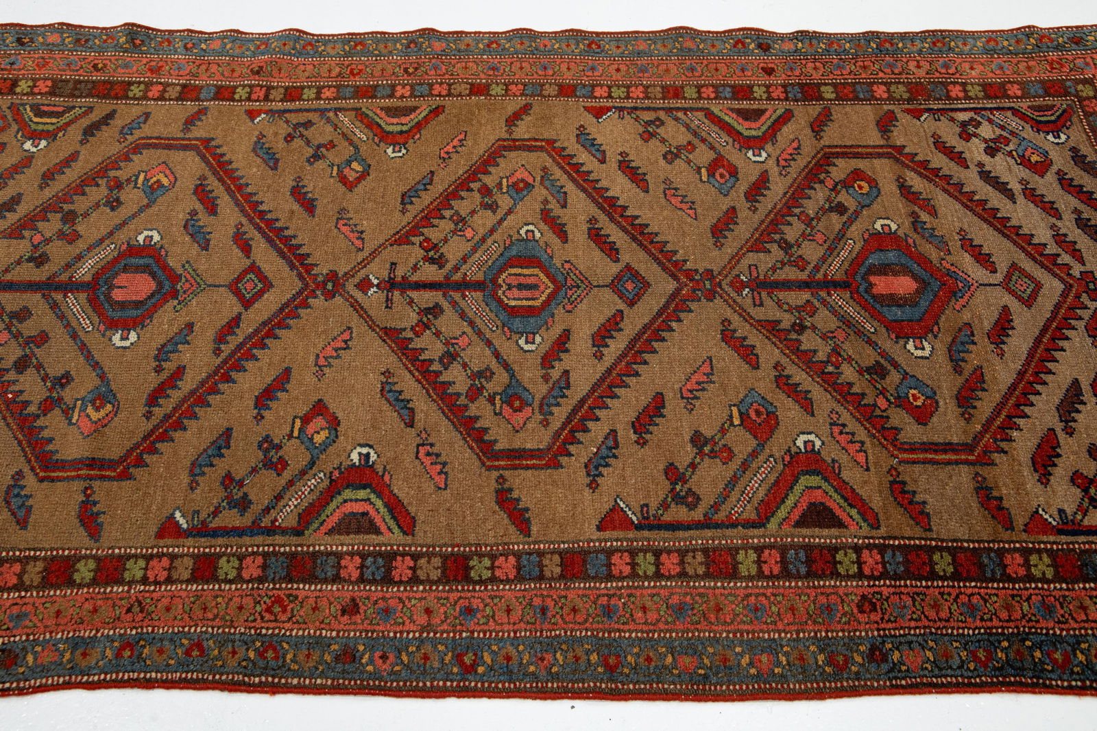 Scatter Vintage Malayer Wool Rug With Tribal Design - 6