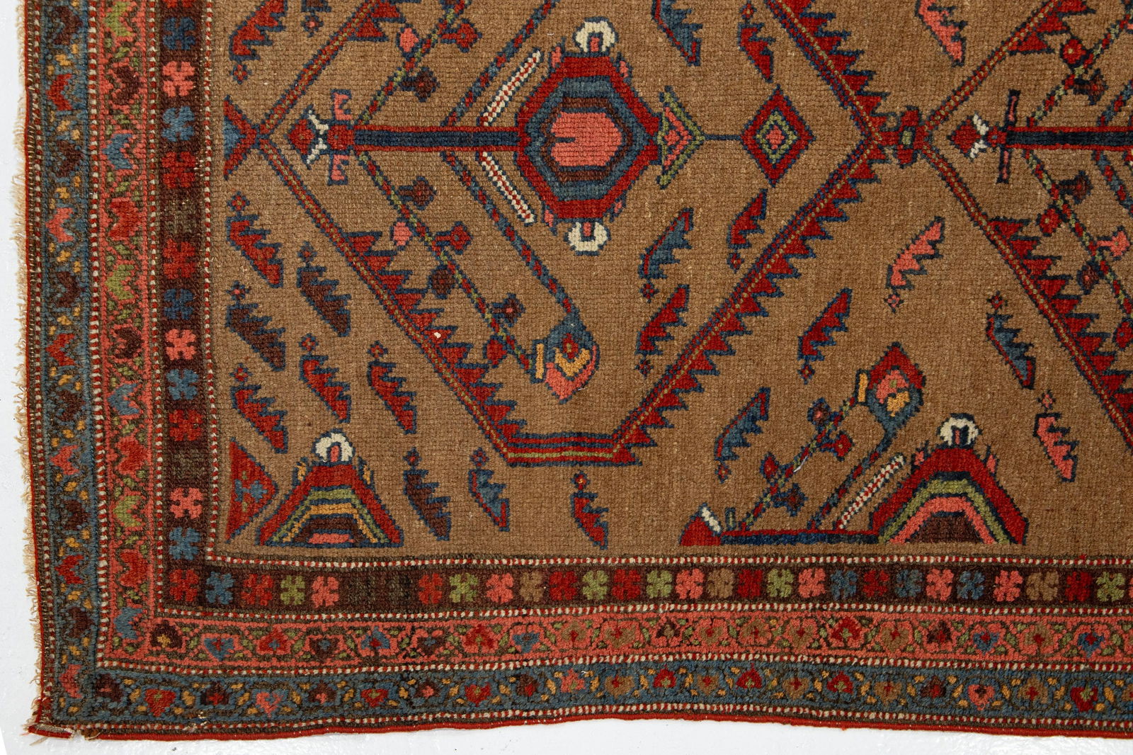 Scatter Vintage Malayer Wool Rug With Tribal Design - 7