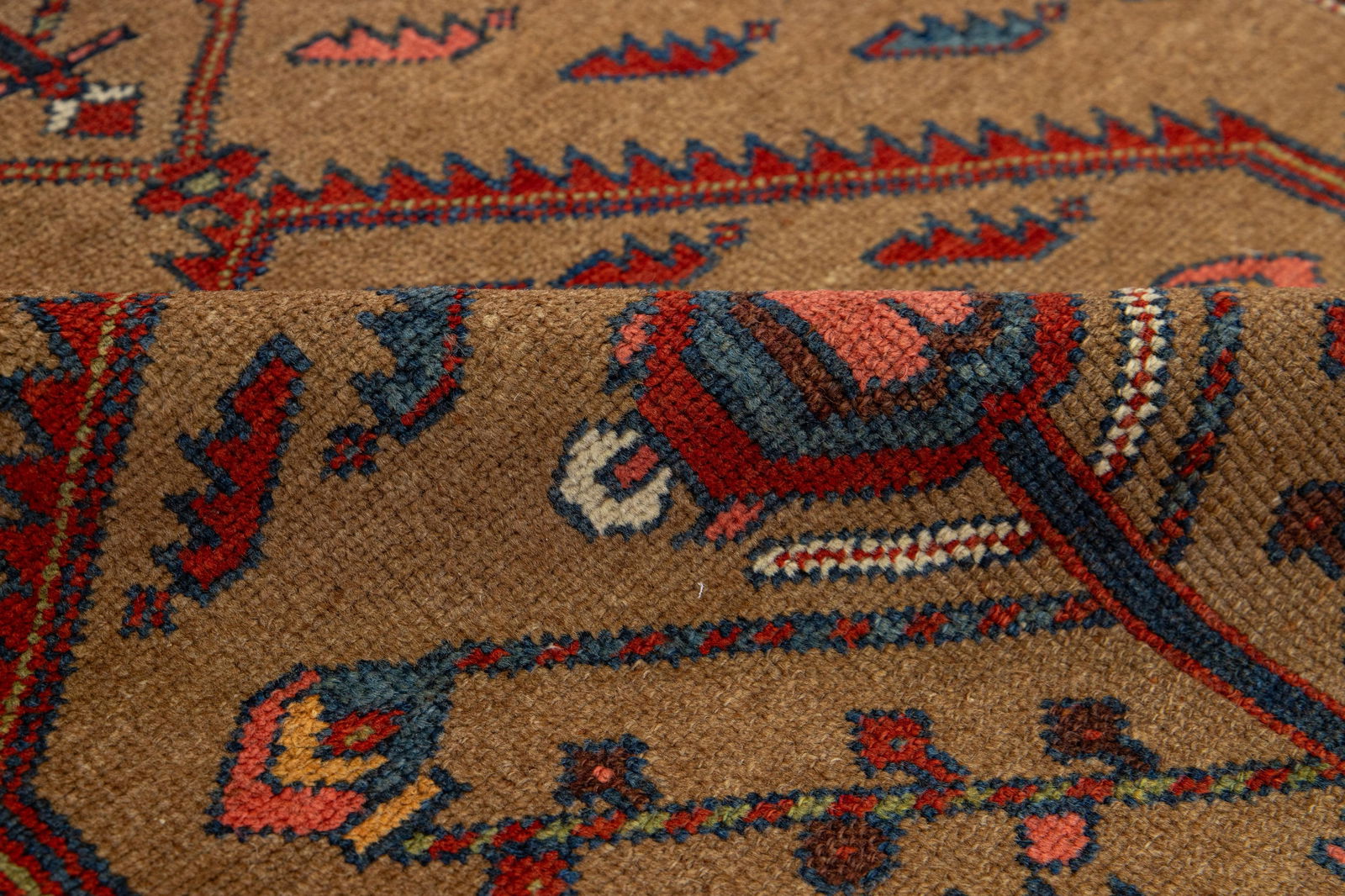 Scatter Vintage Malayer Wool Rug With Tribal Design - 8