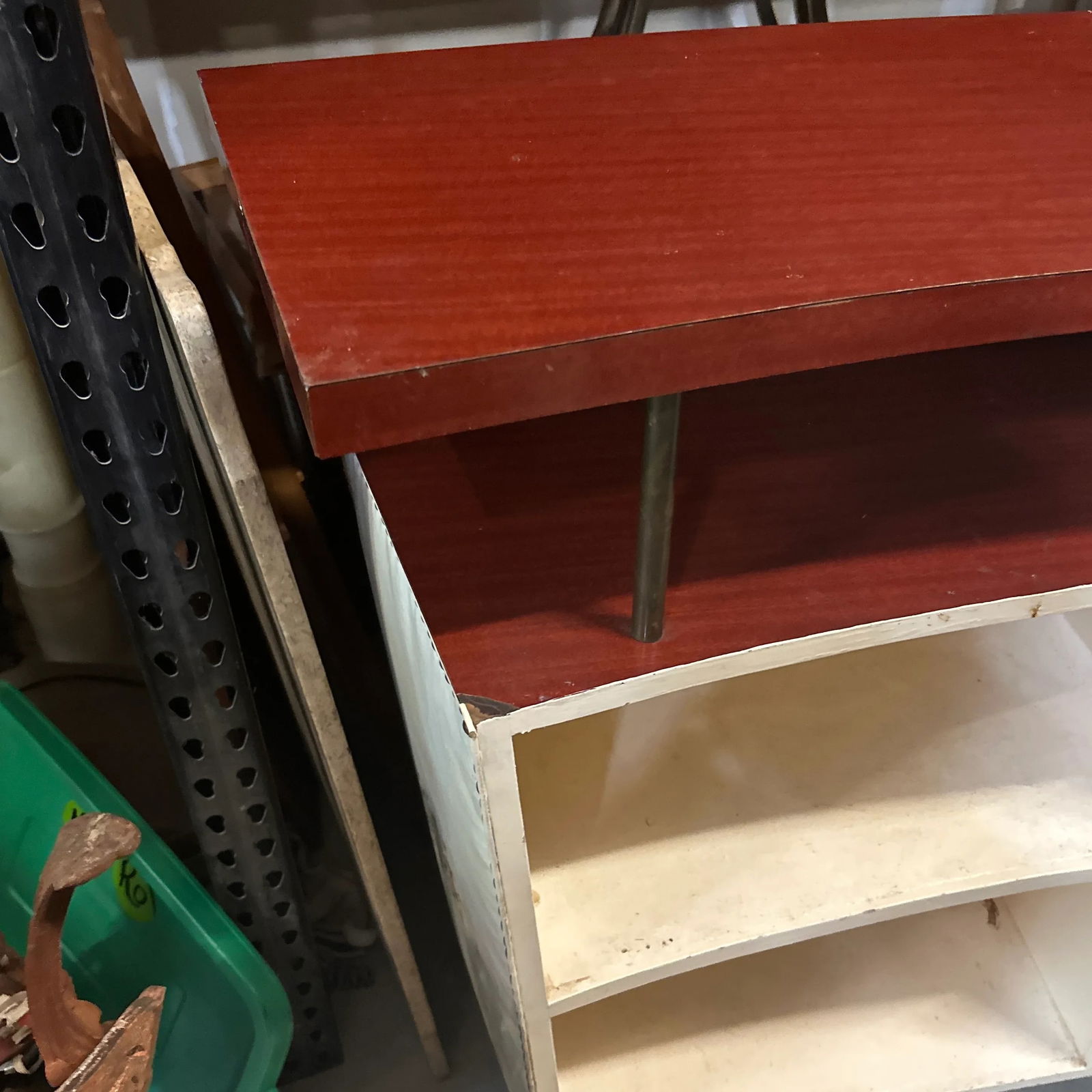 1970s Wooden Camel Footed Bar With Shelves and a Drawer - 2