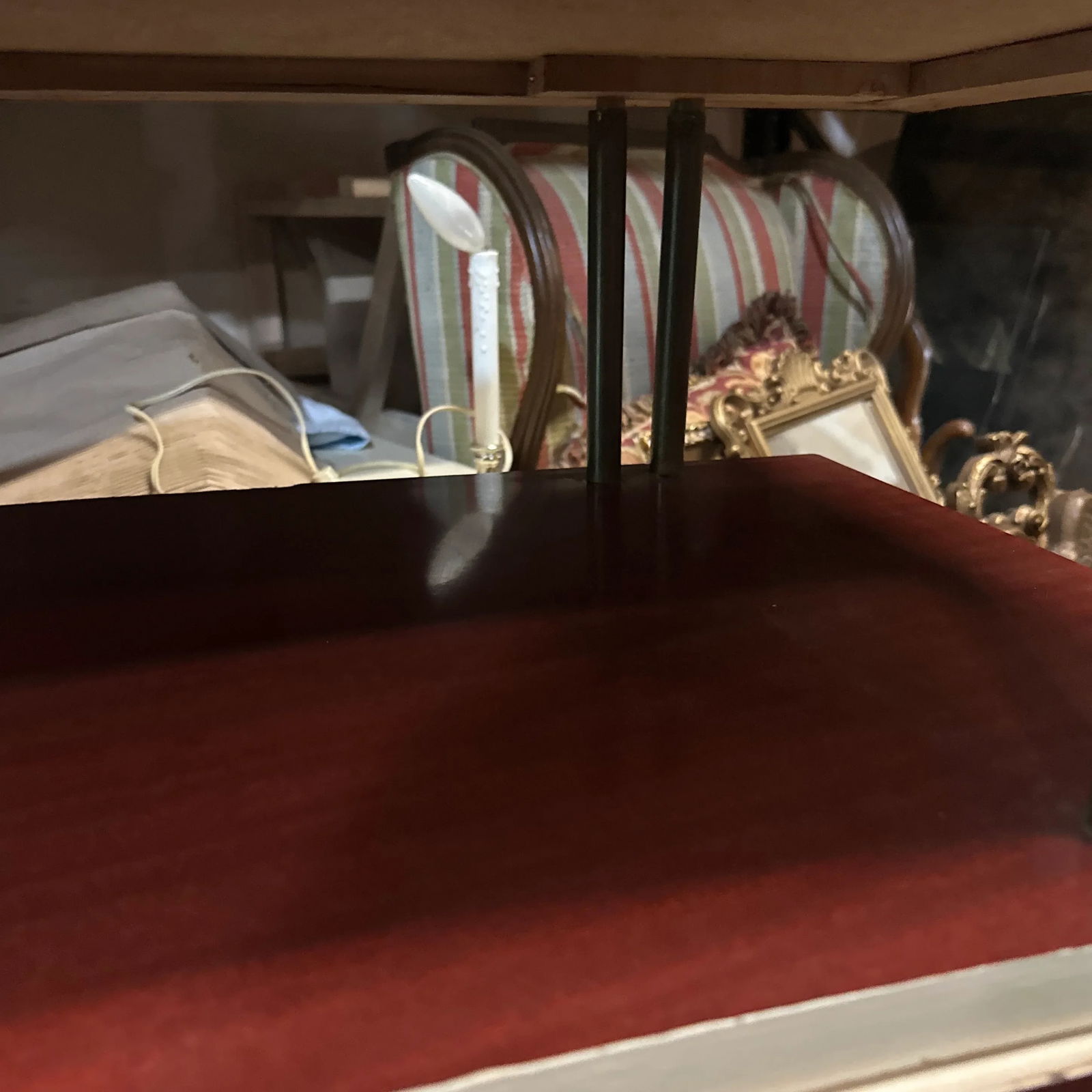 1970s Wooden Camel Footed Bar With Shelves and a Drawer - 7