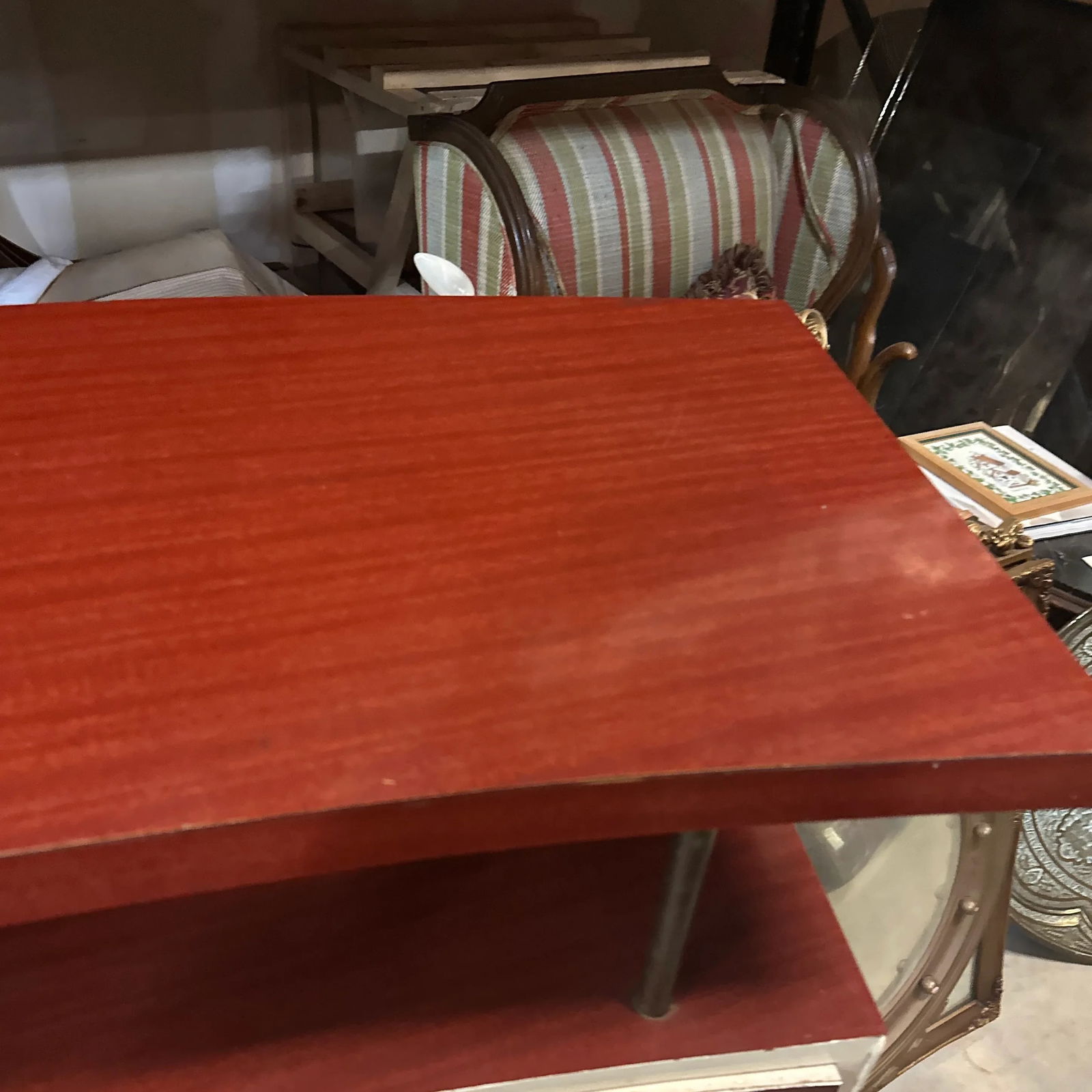 1970s Wooden Camel Footed Bar With Shelves and a Drawer - 8