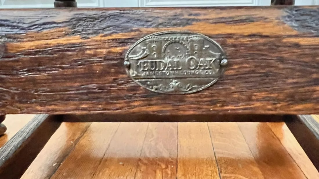 1930s Feudal Oak Chairs by Jamestown Lounge Company - Set of 4 - 6