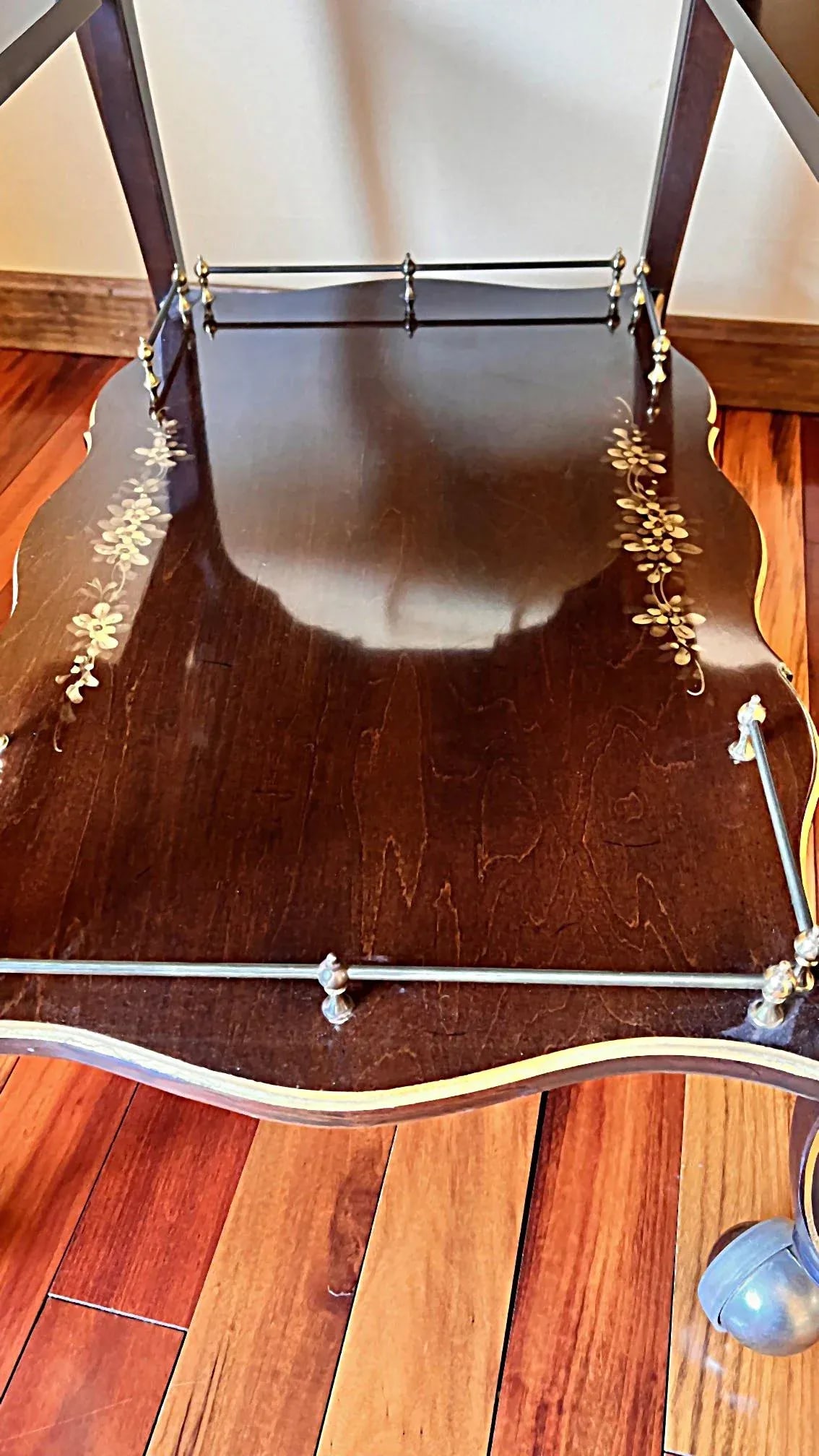 1980s Union National Furniture Company Flip Top Butler's Cart - 11