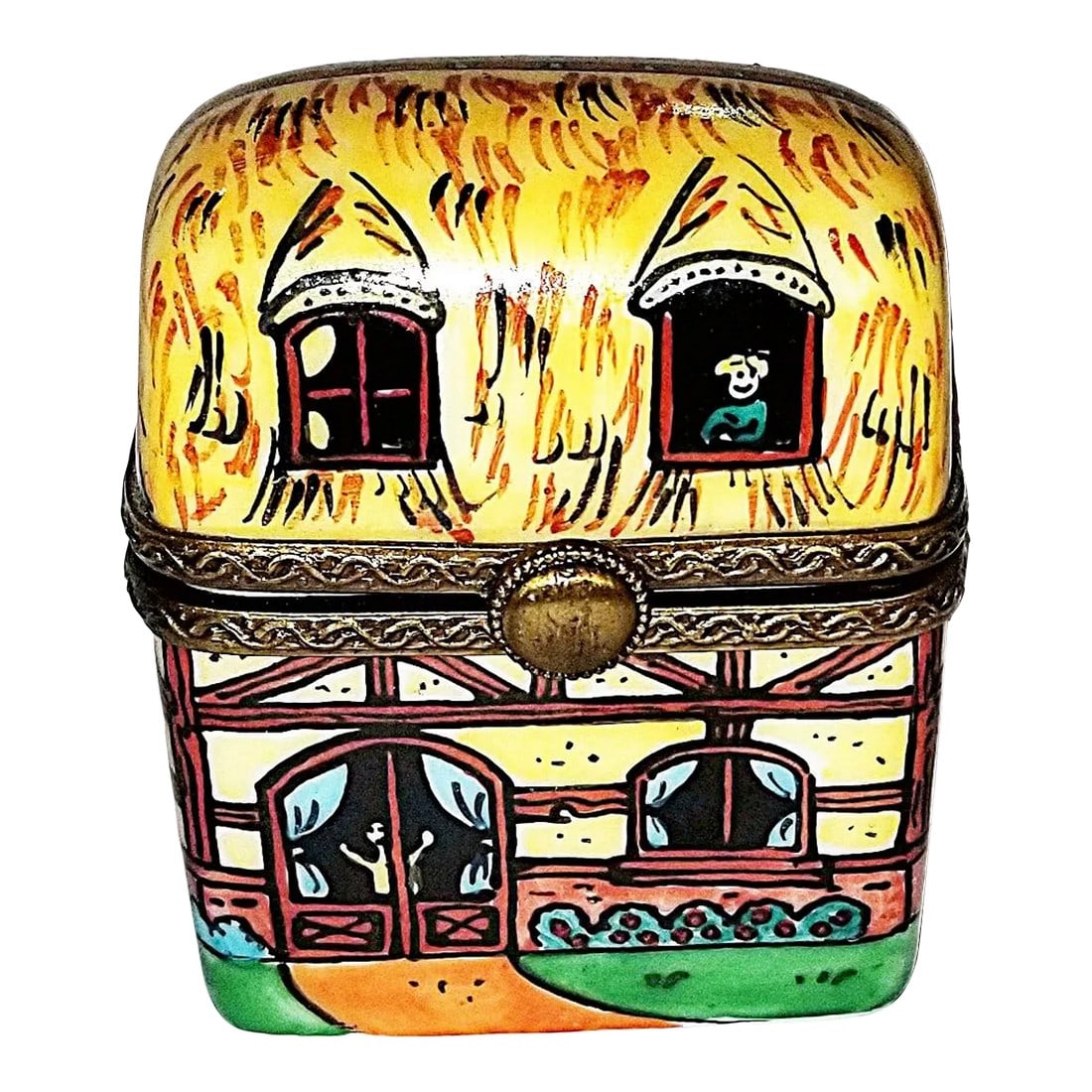 1950s Limoges Porcelain Trinket Egg Box (1 of 5)