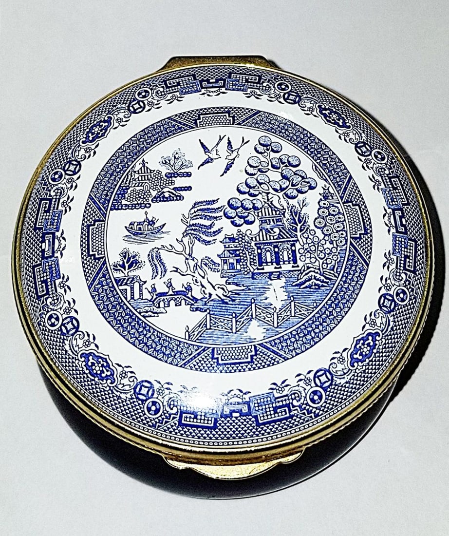 1960s Spode Staffordshire Round Trinket Box - 3
