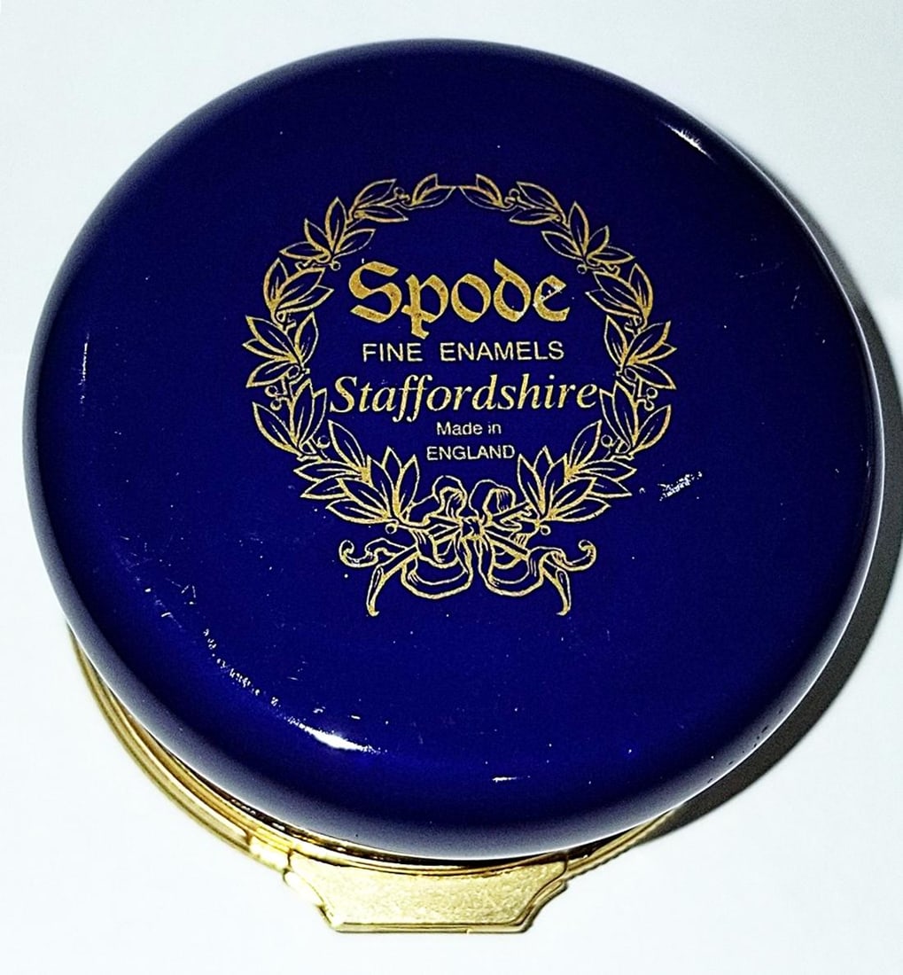 1960s Spode Staffordshire Round Trinket Box - 5