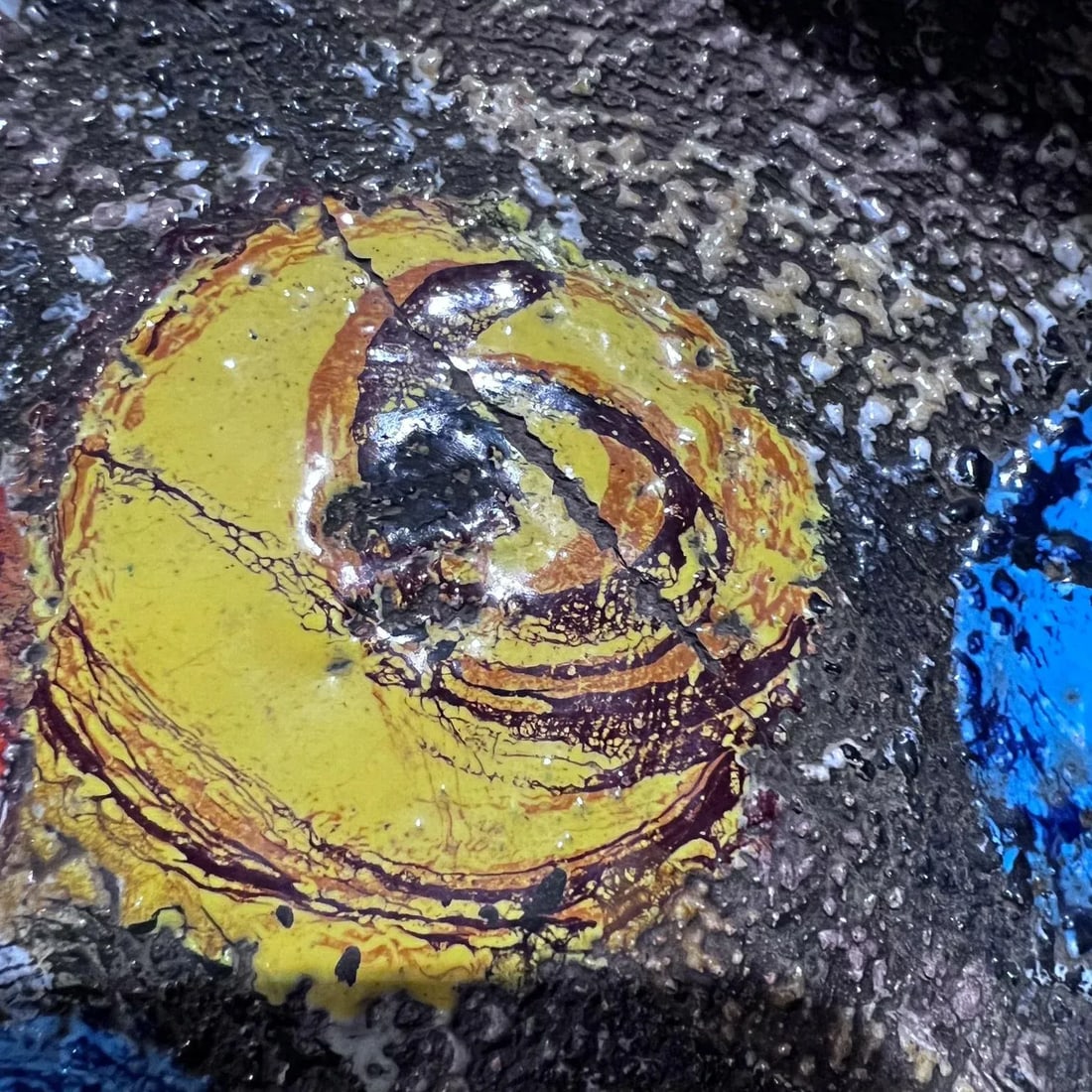 1960s Alvino Bagni for Raymor Modernist Colorful Ashtray Italy - 7