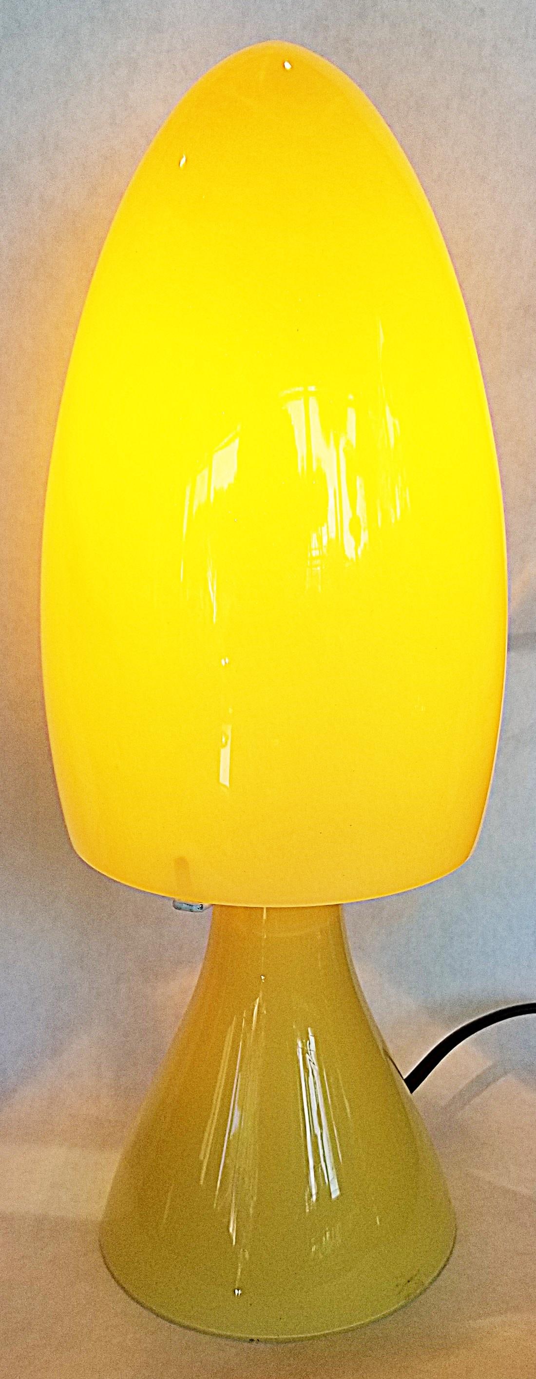 1980s Murano Blown Glass Mushroom Table Lamp, Barovier & Toso - 2