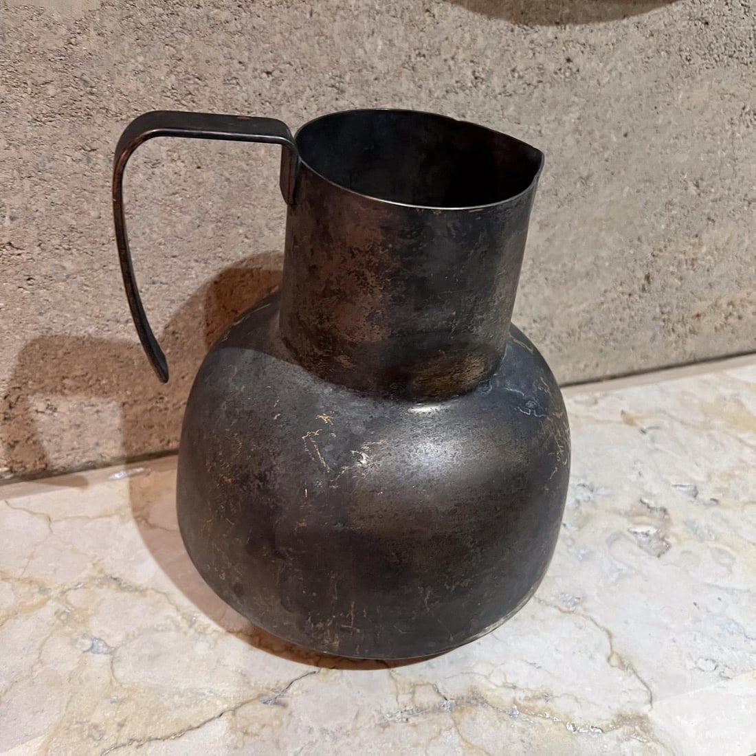 1950s Modernist Silver-Plated Pitcher Taxco Mexico - 4