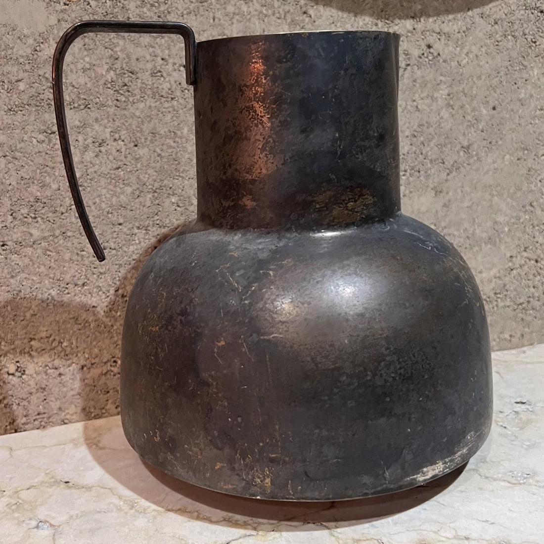 1950s Modernist Silver-Plated Pitcher Taxco Mexico - 6