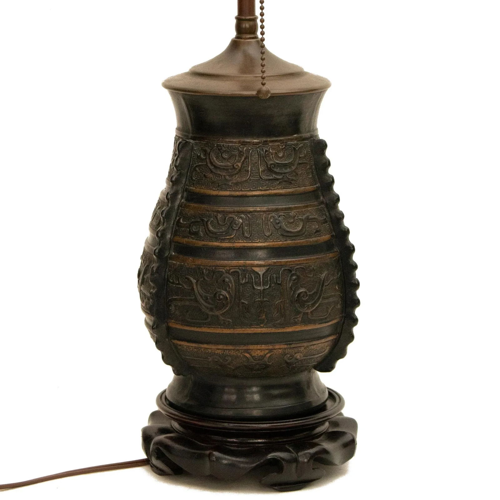 1920s TaishÅ or Early Showa Era Japanese Bronze Vase Lamp - 6