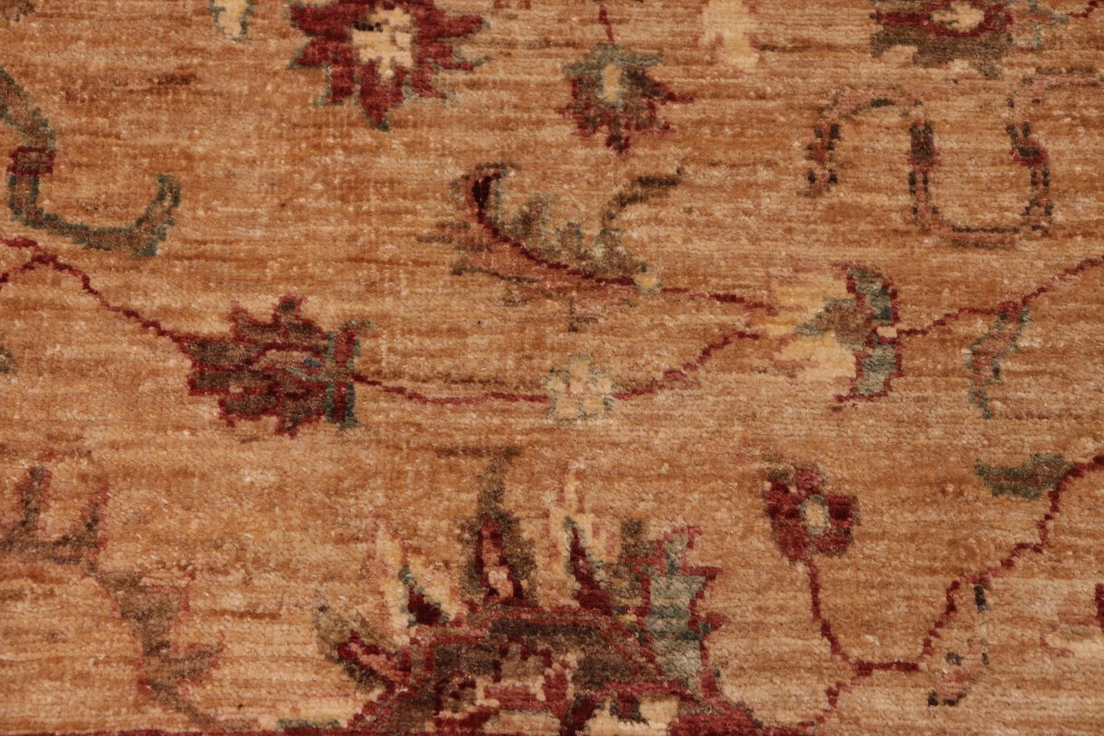 Shabby Chic Ziegler Tan Brown Hand-Knotted Wool Rug - 8'0'' X 10'2'' - 4