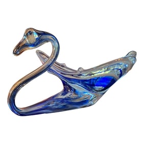 1960s Murano Style Swan Bowl