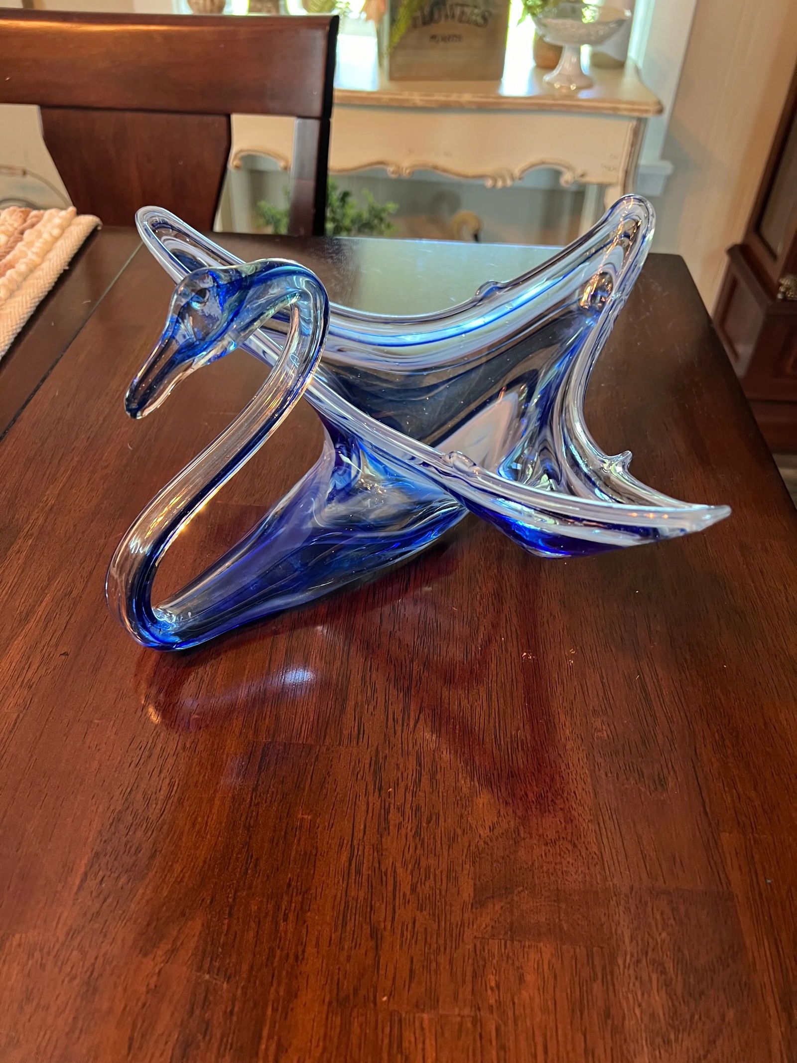 1960s Murano Style Swan Bowl - 2