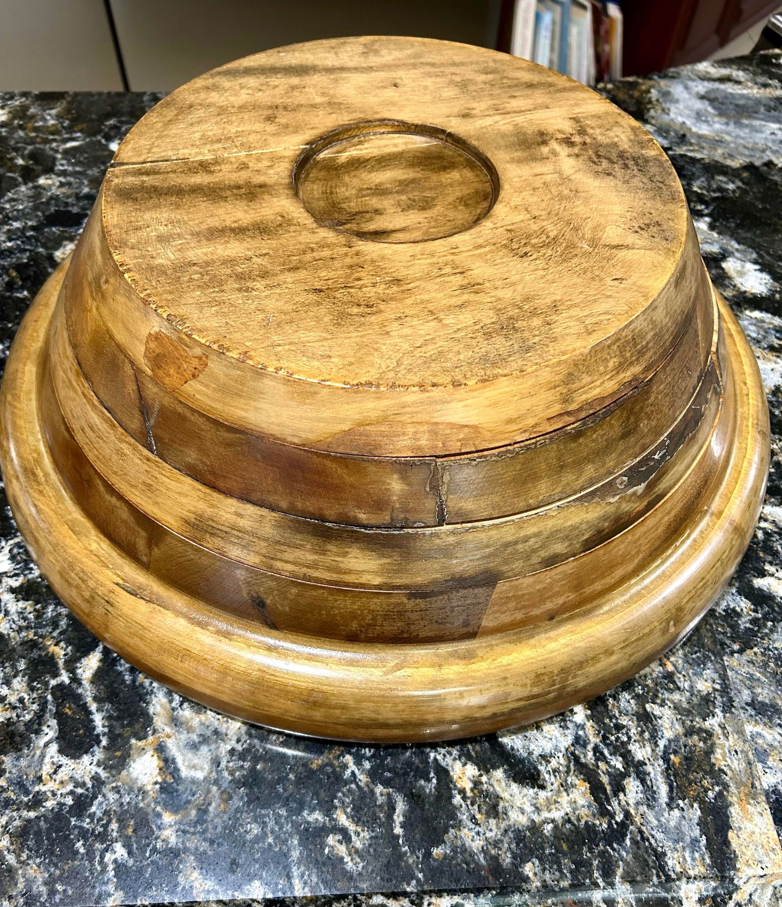 Vintage Mid-Century Repurposed Rotating Shabby Chic Planter or Serving Bowl - 3 Pieces - 8