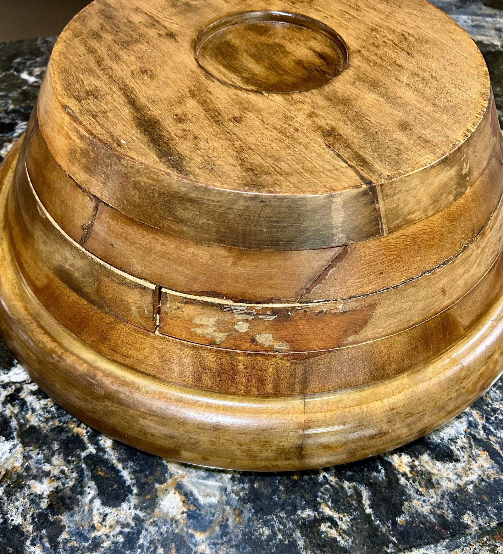 Vintage Mid-Century Repurposed Rotating Shabby Chic Planter or Serving Bowl - 3 Pieces - 9