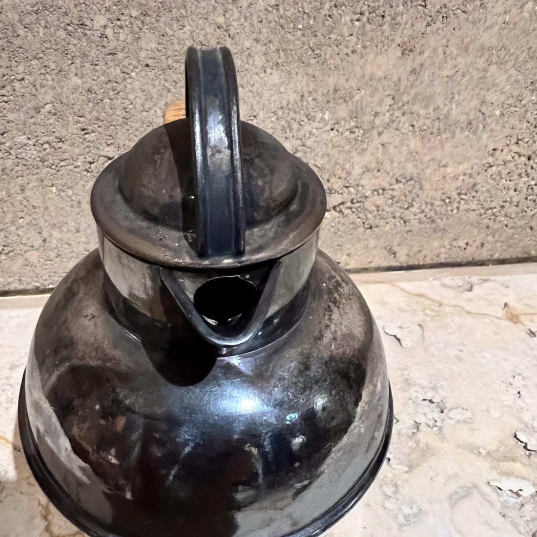 Antique Egw&s Silver Plate Personal Tea Pot Rattan Wrapped Handle - 7