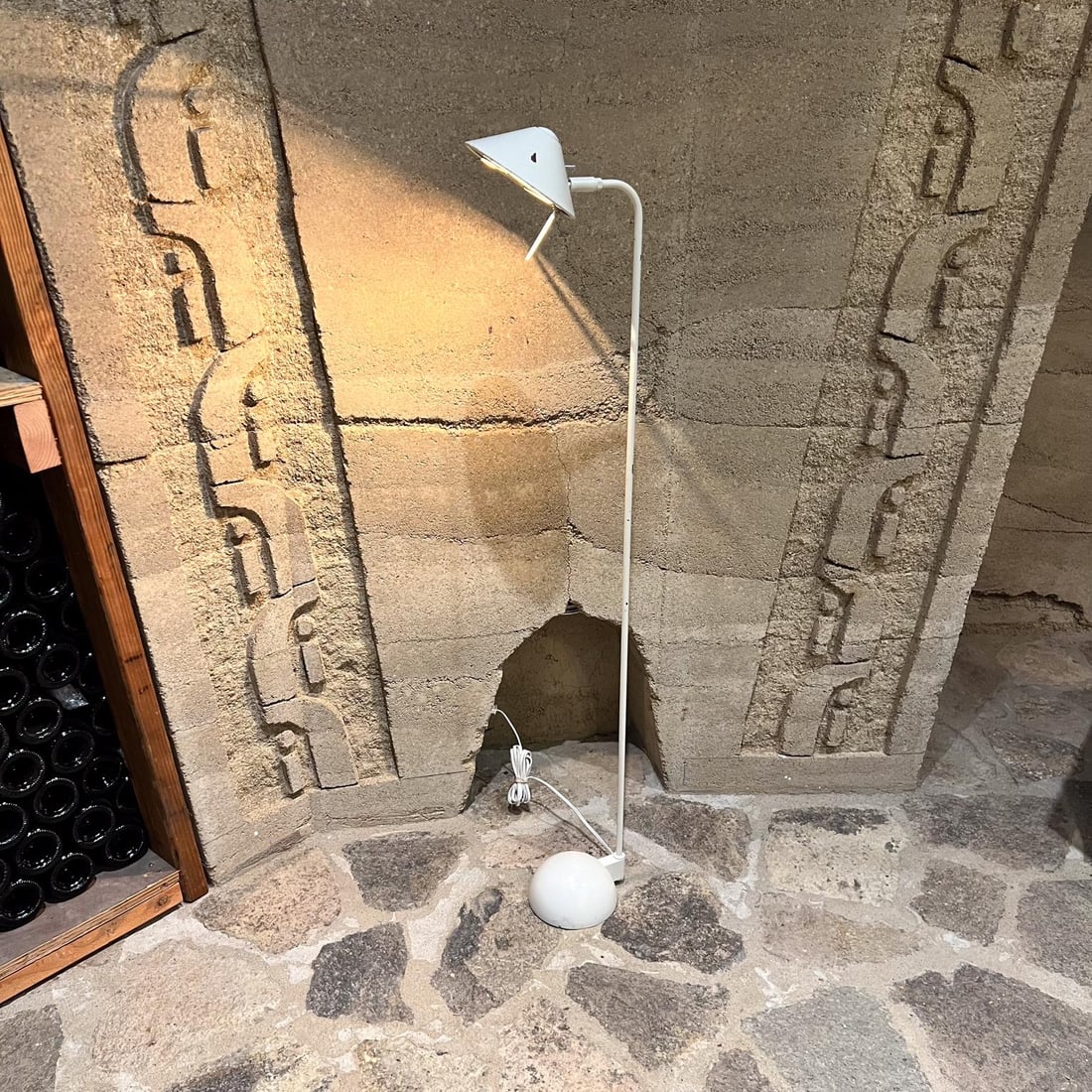 1980s Style Koch & Lowy White Pharmacy Reading Floor Lamp - 6