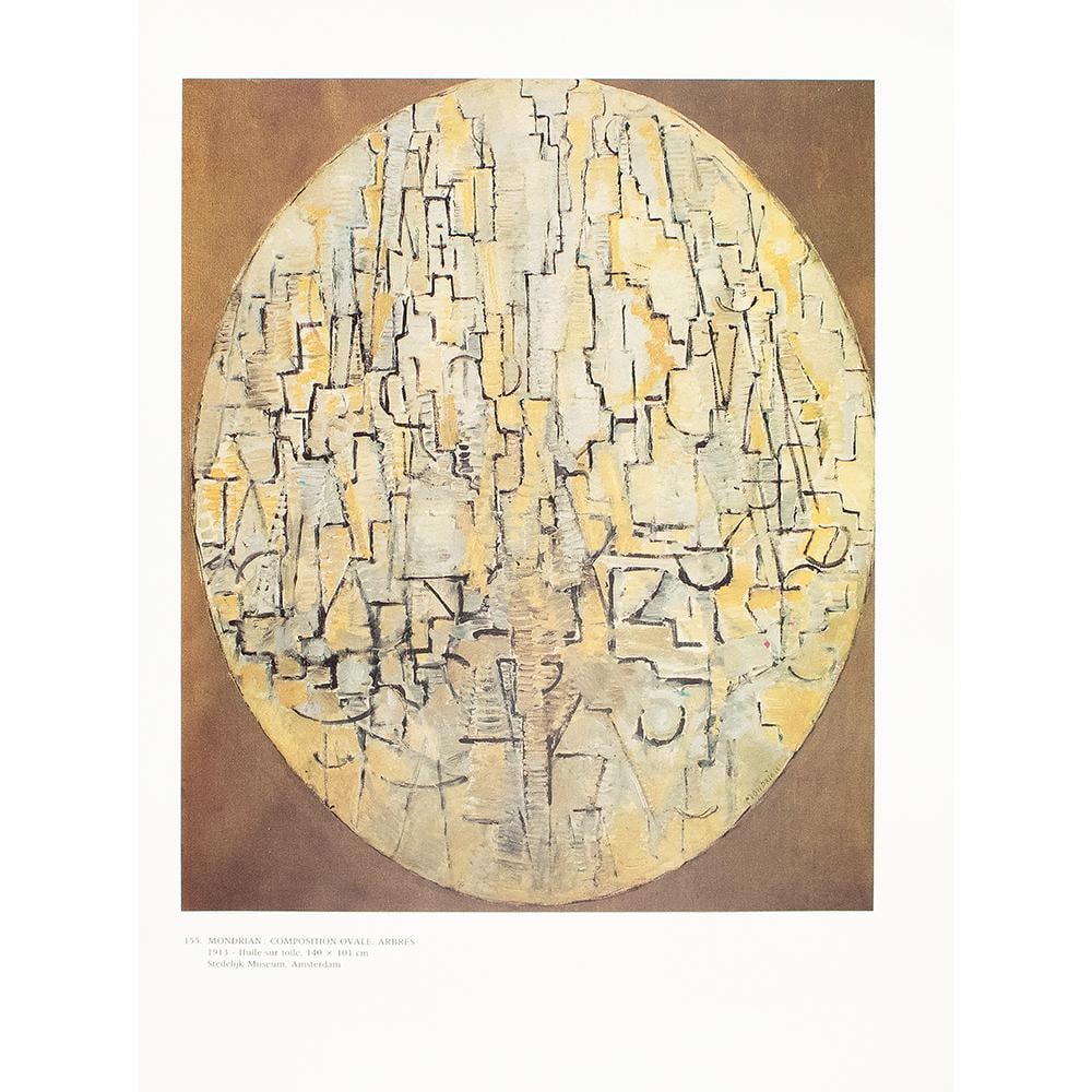 1991 After Piet Mondrian "Oval Composition (Trees)", Full-Color Parisian Print - 7