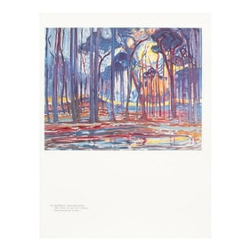 1991 After Piet Mondrian "Woods Near Oele", Full-Color Parisian Print