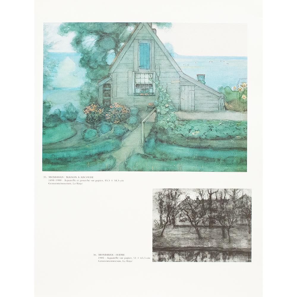 1991 After Piet Mondrian "House in Abcoude", Full-Color Parisian Print - 8