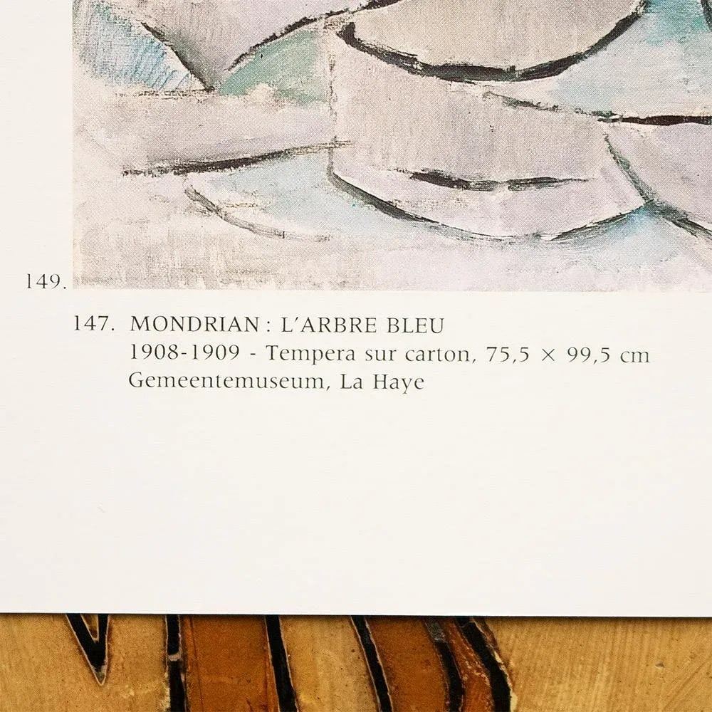 1991 After Piet Mondrian "The Blue Tree" & "The Flowering Apple Tree", Full-Color Parisian Print - 5