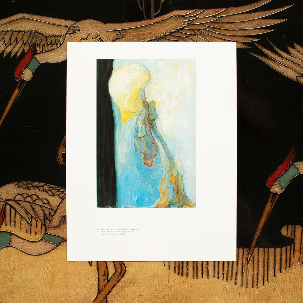 1991 After Piet Mondrian "Dying Chrysanthemum", Full-Color Parisian Print - 3