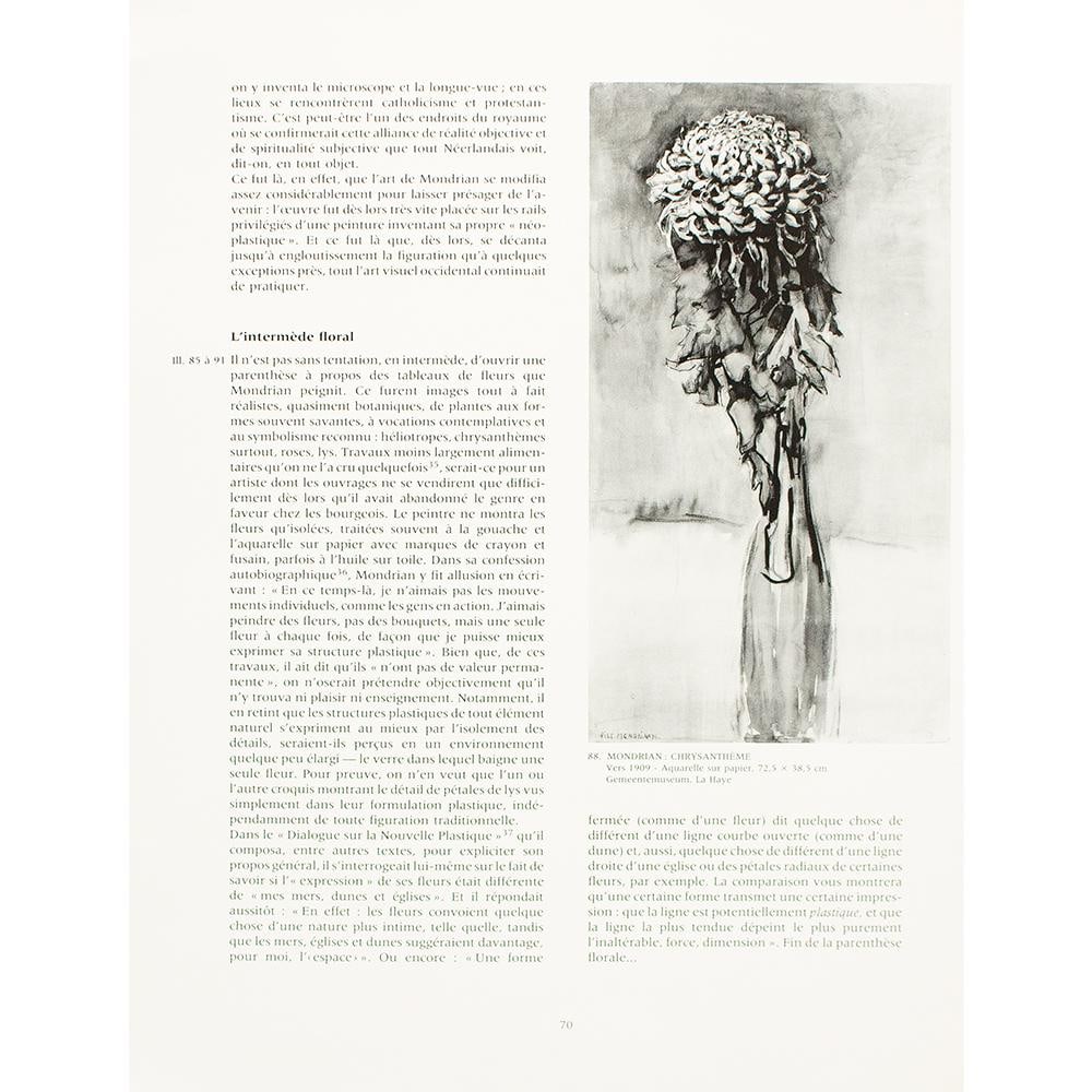 1991 After Piet Mondrian "Dying Chrysanthemum", Full-Color Parisian Print - 5