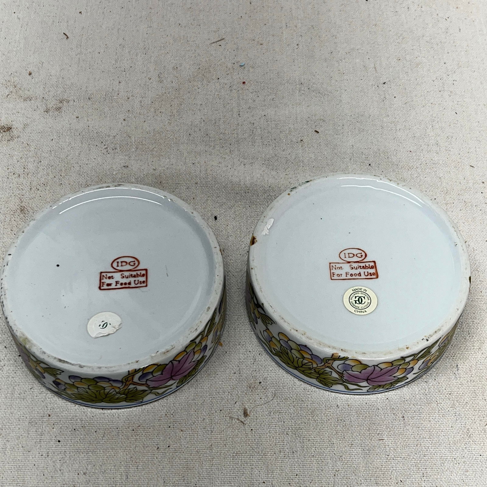 Williams-Sonoma Grande Cuisine Chinoiserie Trinket Dishes - a Pair - 5