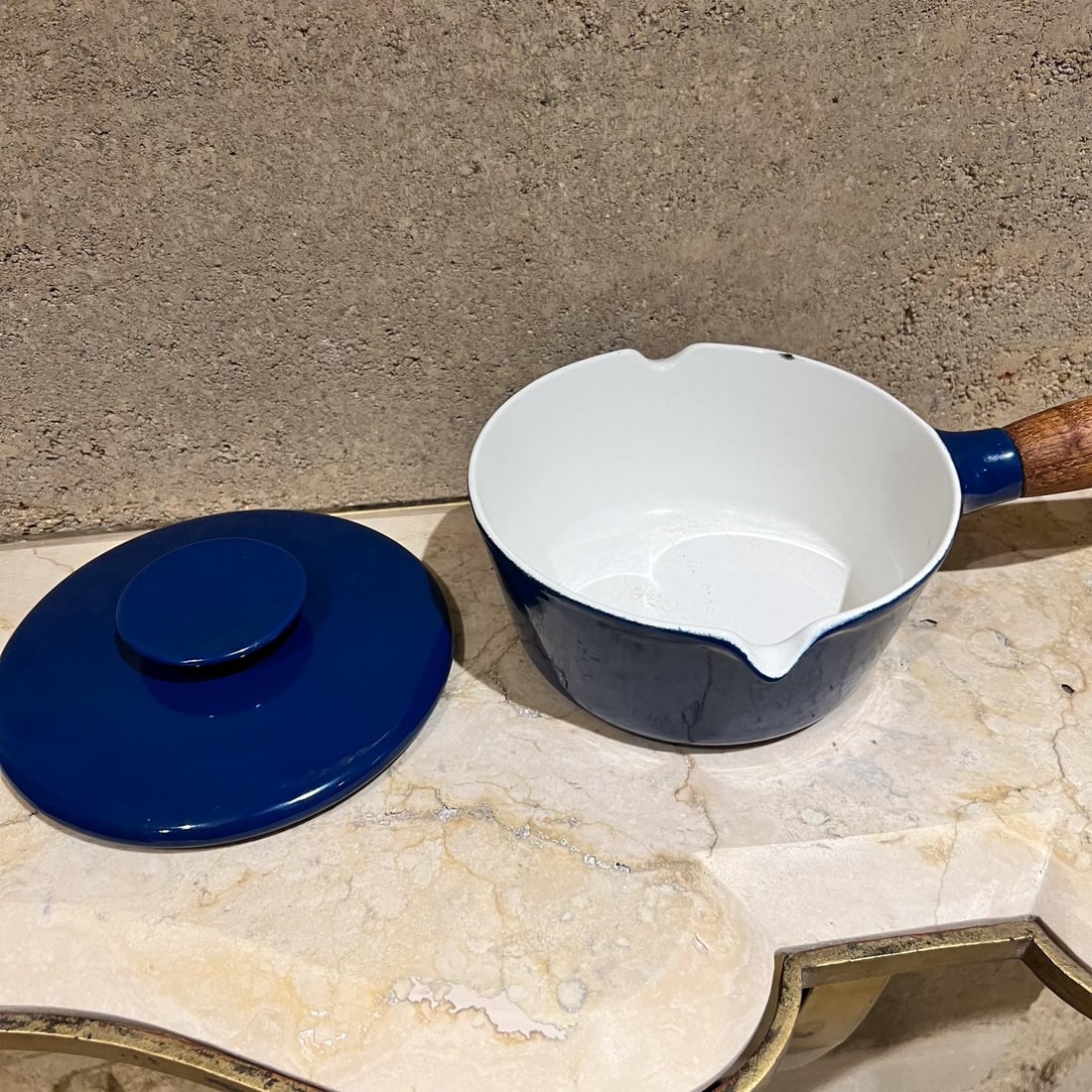 1960s Michael Lax Copco Blue Lidded Pot Saucepan Denmark - 2