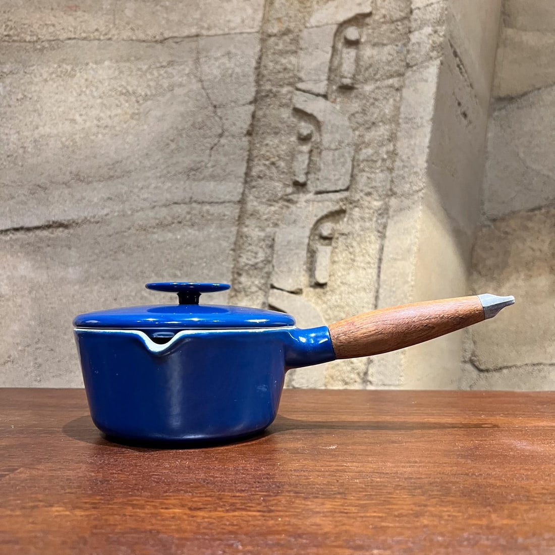 1960s Michael Lax Copco Blue Lidded Pot Saucepan Denmark - 4