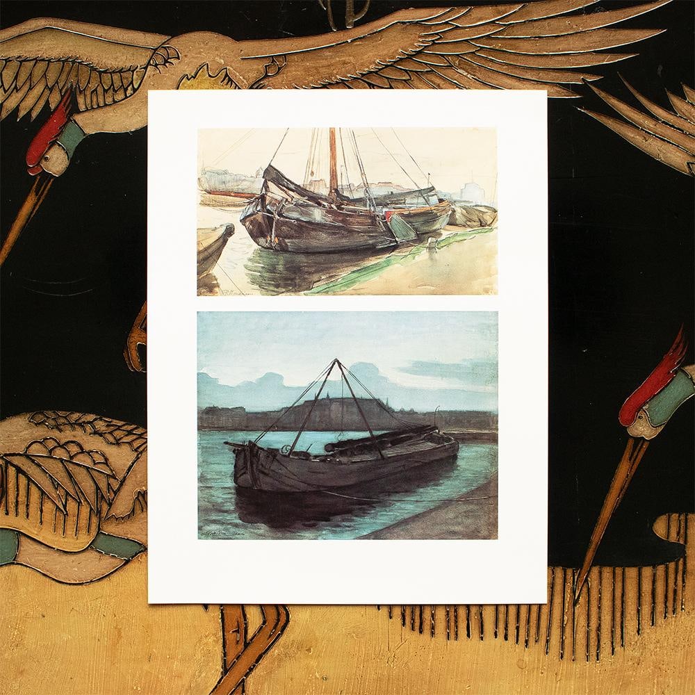 1991 After Piet Mondrian "Evening at Weesperzijde Sun", Full-Color Parisian Print - 5