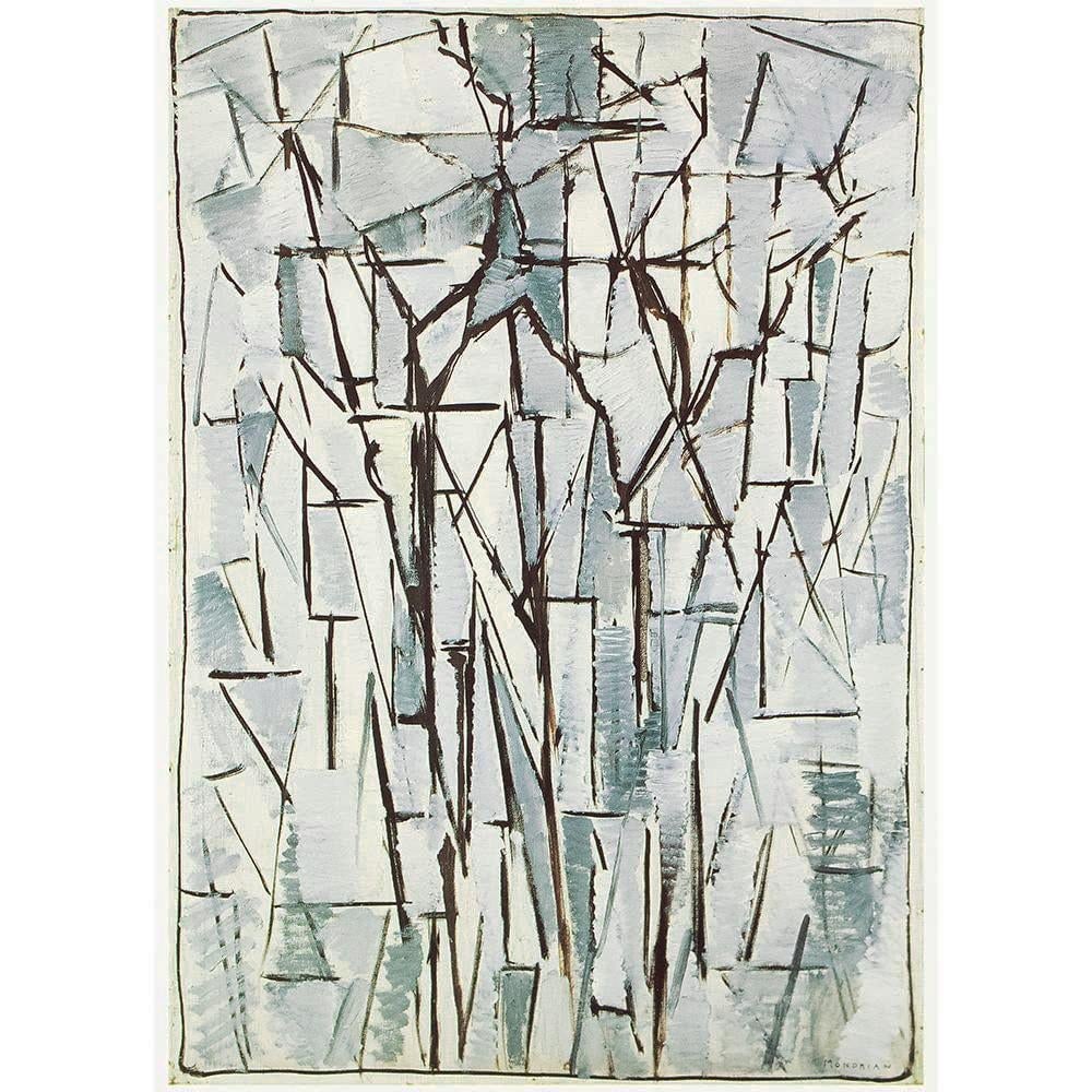 1991 After Piet Mondrian "Composition: Trees II ", Full-Color Parisian Print - 7