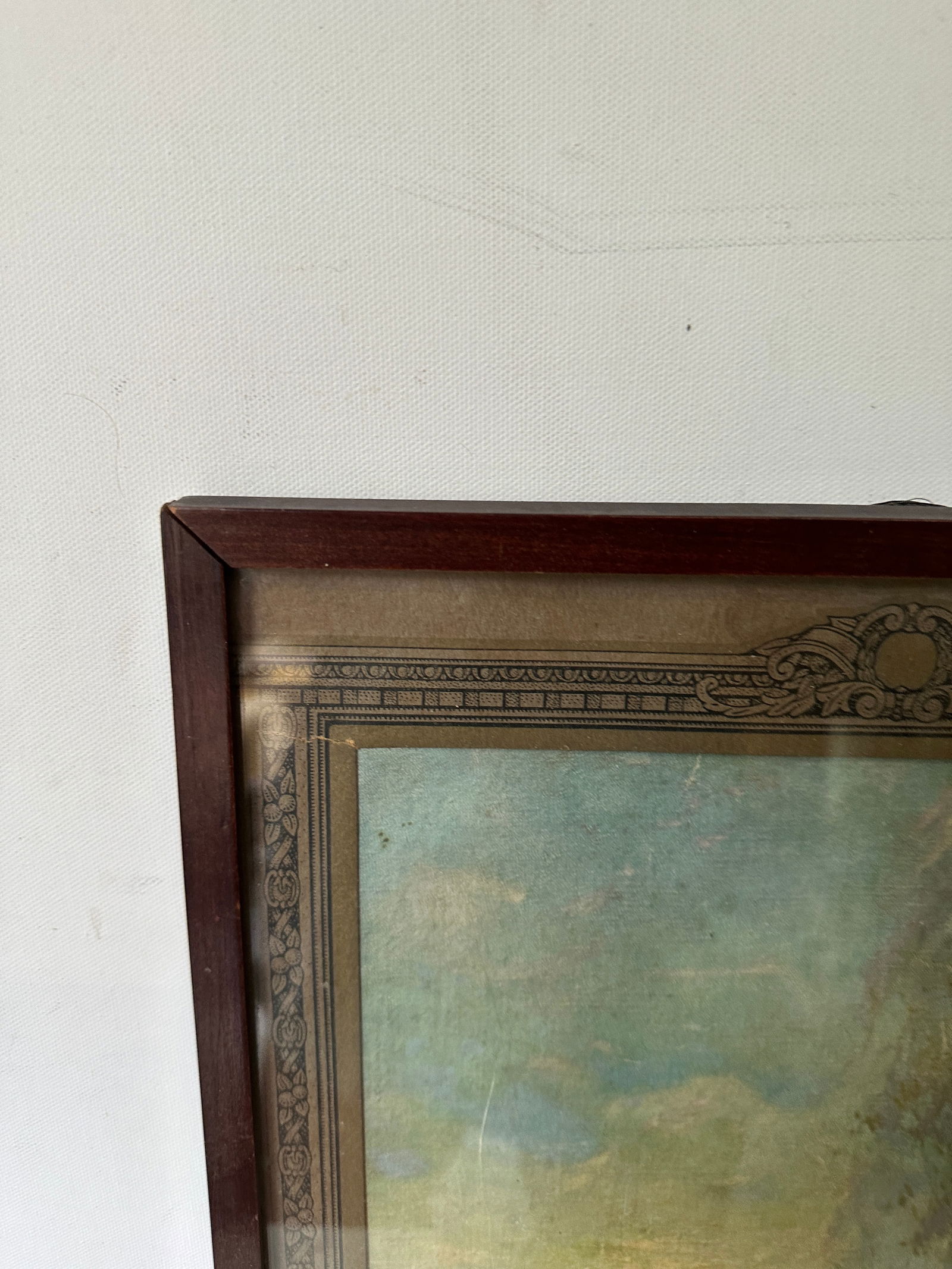 1970s Framed Print of Tree and Cabin - 2