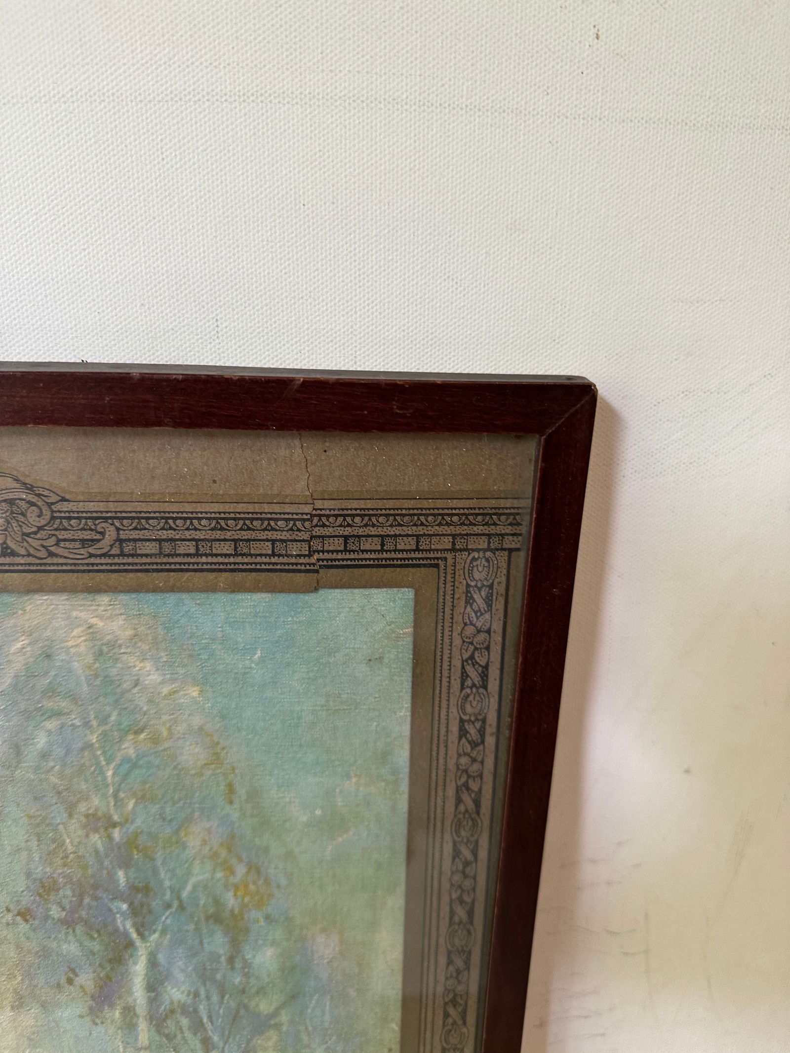 1970s Framed Print of Tree and Cabin - 3