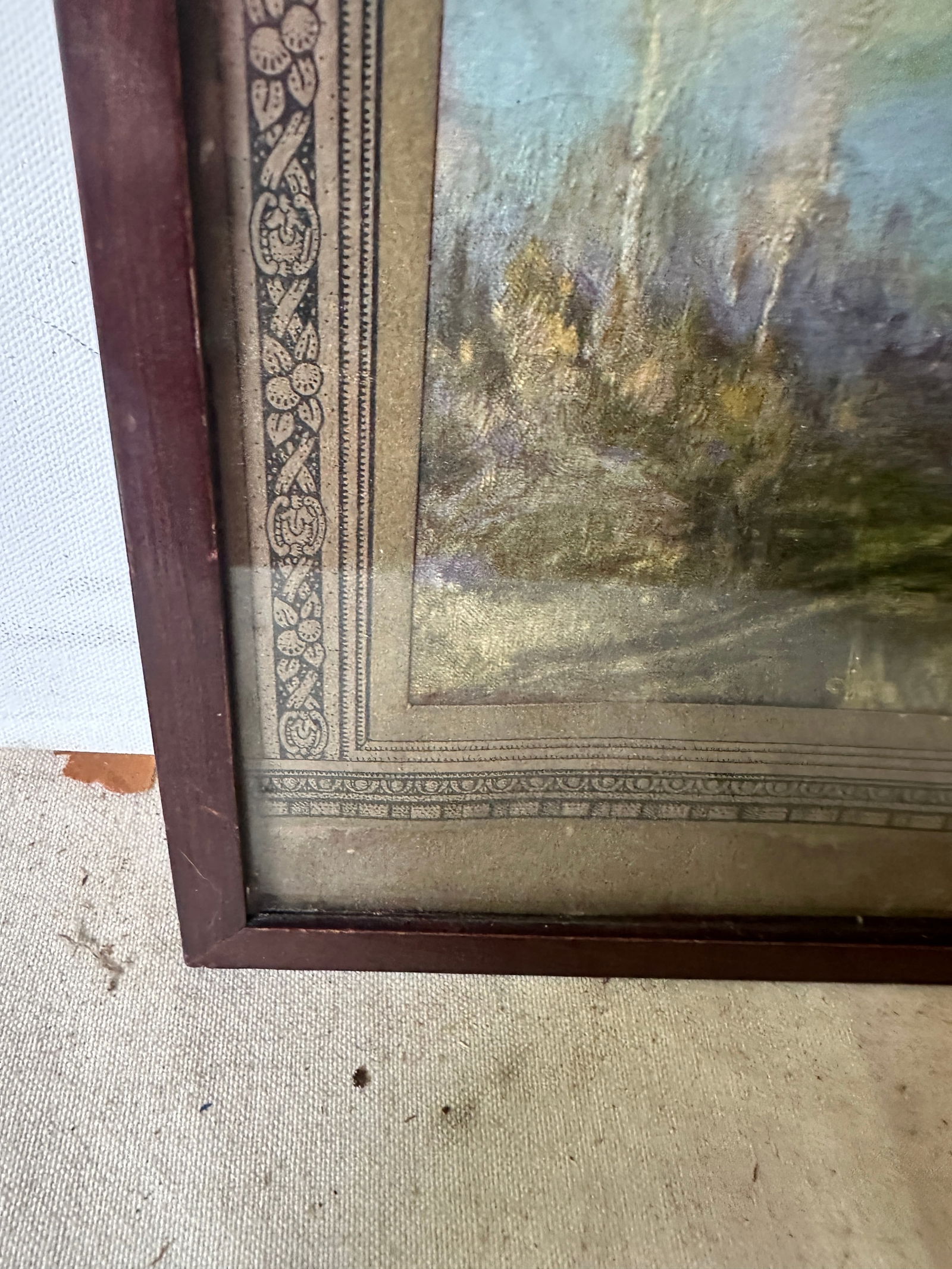 1970s Framed Print of Tree and Cabin - 6