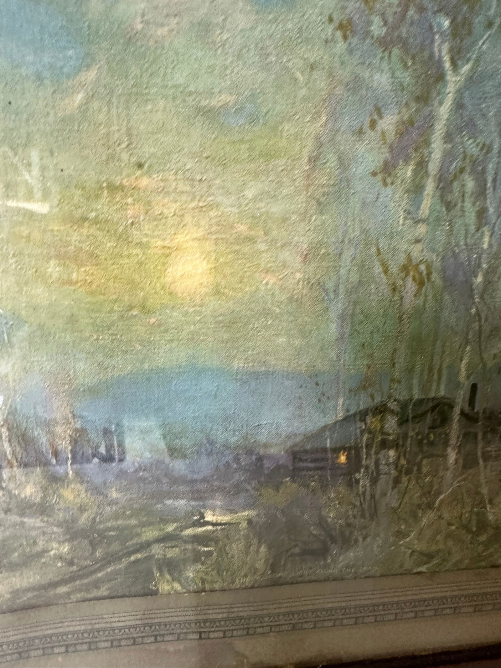 1970s Framed Print of Tree and Cabin - 7