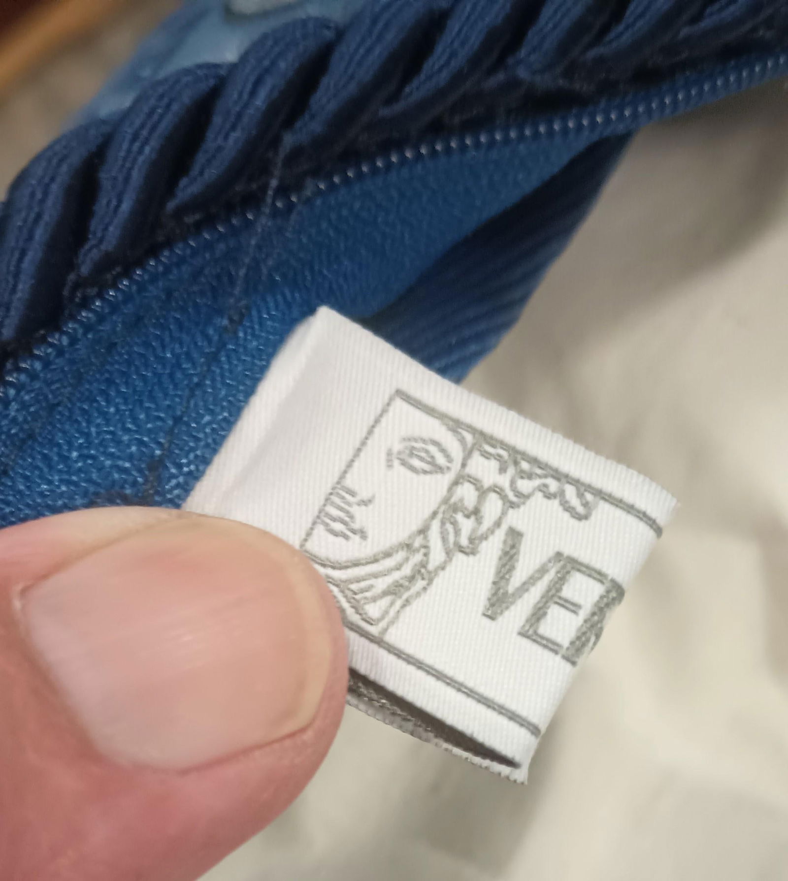 Gianni Versace Designer Blue Medusa Square Decorative Pillow - 10