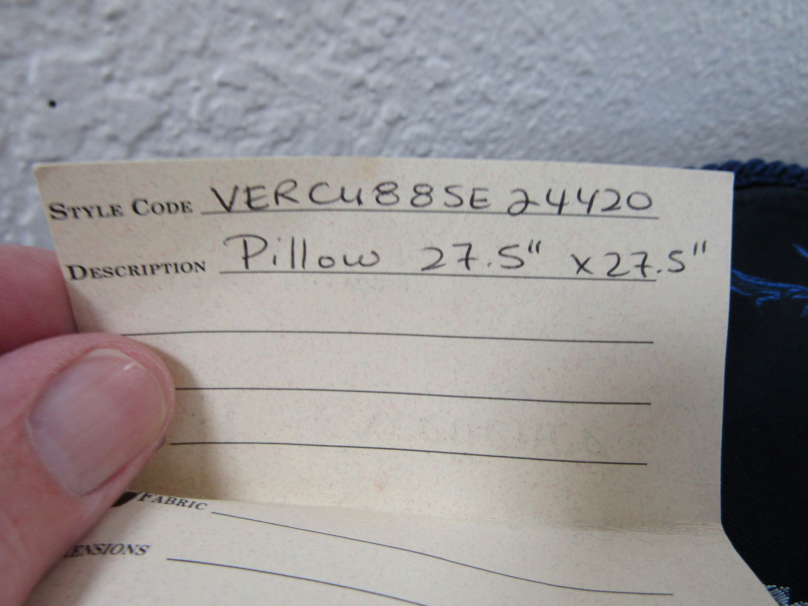 Gianni Versace Designer Blue Medusa Square Decorative Pillow - 9