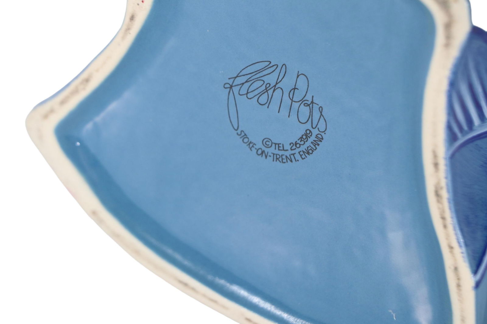 Postmodern Pottery Flesh Pots Vase by Maurice Rushton Stoke on Trent England - 12