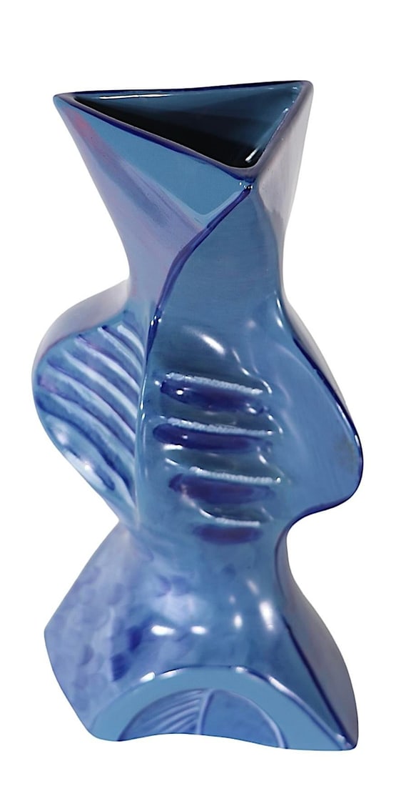 Postmodern Pottery Flesh Pots Vase by Maurice Rushton Stoke on Trent England - 5