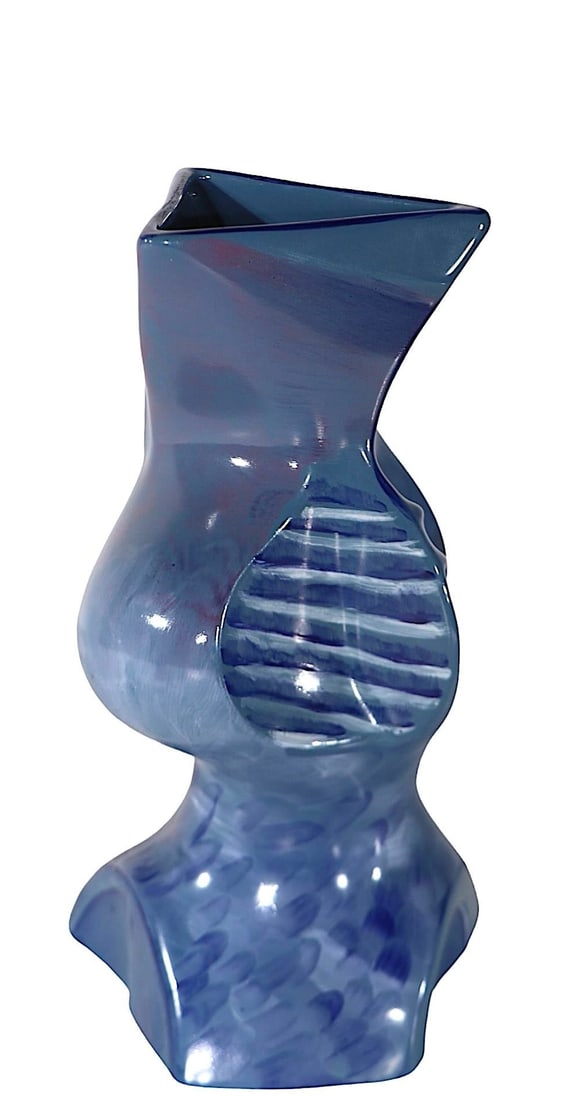 Postmodern Pottery Flesh Pots Vase by Maurice Rushton Stoke on Trent England - 6